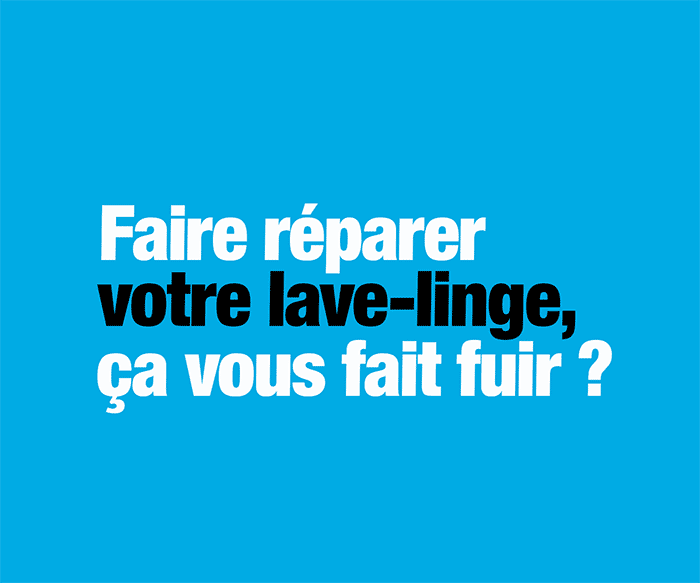 Faire réparer votre lave-linge, ca vous fait fuir ?